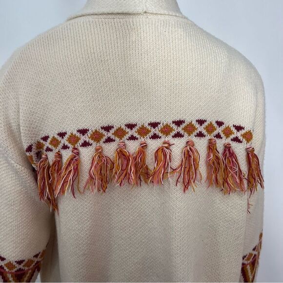 Matilda Jane Cream Aztec Fringe Cardigan -- XS - Picture 13 of 13
